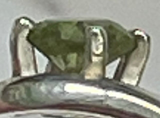 Sterling Silver Peridot "Couple Ring"
