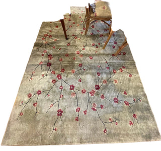 Nourison Green Japanese Cherry Blossom Rug