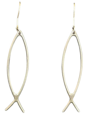 Sterling Silver Fish Earrings