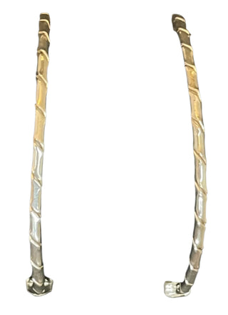 Sterling Silver Bamboo Design Earrings