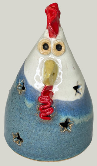 Handmade Pottery Chickens by Pam Taylor