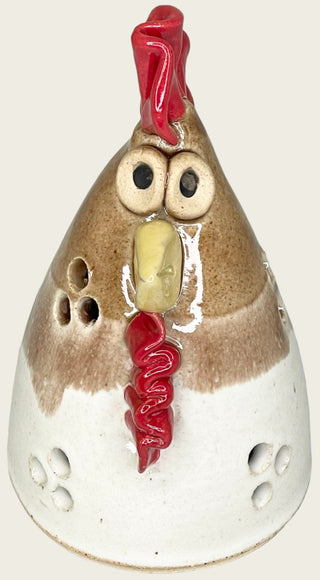 Handmade Pottery Chickens by Pam Taylor