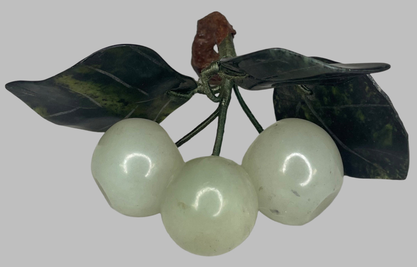 Vintage Alabaster Jade Cherries