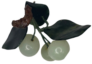 Vintage Alabaster Jade Cherries