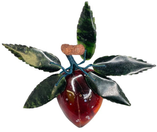 Alabaster Plum with Jade Leaves
