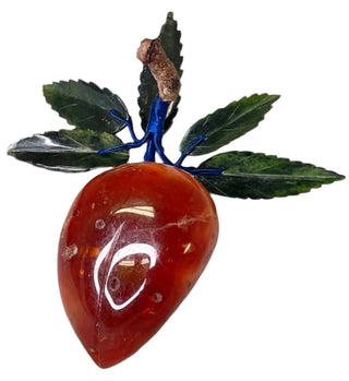Alabaster Plum with Jade Leaves