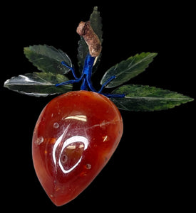 Alabaster Plum with Jade Leaves
