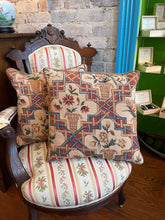 Load image into Gallery viewer, Pair of Vintage De Leche Et Cie Tapestry Throw Pillows
