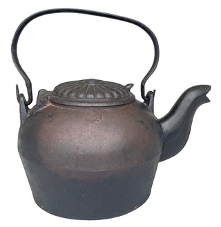 Vintage Cast Iron Tea Kettle.