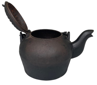 Vintage Cast Iron Tea Kettle.