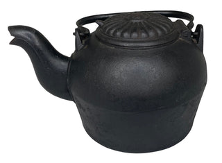 Vintage Cast Iron Tea Kettle.