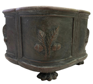Vintage Hen-Feathers Square Planter