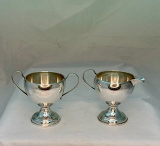 Preisner Sterling Silver Creamer & Sugar