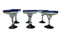 Load image into Gallery viewer, Set of Six Handblown Margarita Glasses
