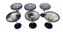Load image into Gallery viewer, Set of Six Handblown Margarita Glasses
