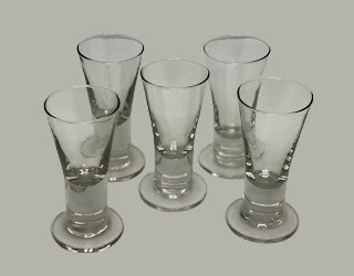 Vintage set of 5 Modern Cordials