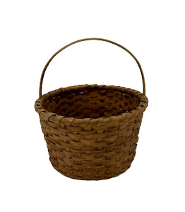 Vintage Round Split Oak Basket