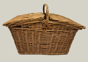 Vintage English Picnic Basket