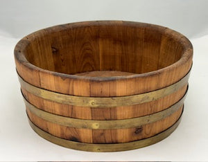 Vintage Rustic Barrel Bowl