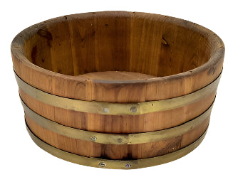 Vintage Rustic Barrel Bowl