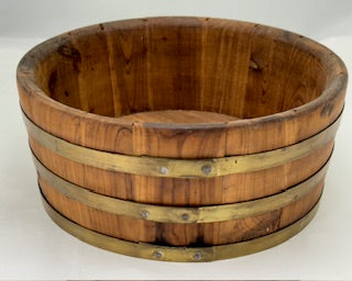 Vintage Rustic Barrel Bowl