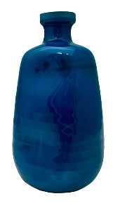 Vintage Turquoise Crackle Vase