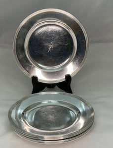 Set of 8 Sterling Silver Butter Plates