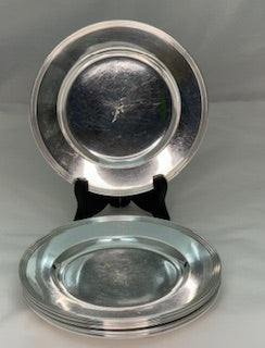 Set of 8 Sterling Silver Butter Plates