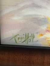 Load image into Gallery viewer, &#39;White Blossoms&#39; Original Framed Painting by Terri Hall

