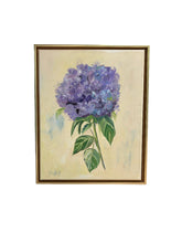Load image into Gallery viewer, Hydrangea Blue Violet Stem Original Painting by Terri Hall
