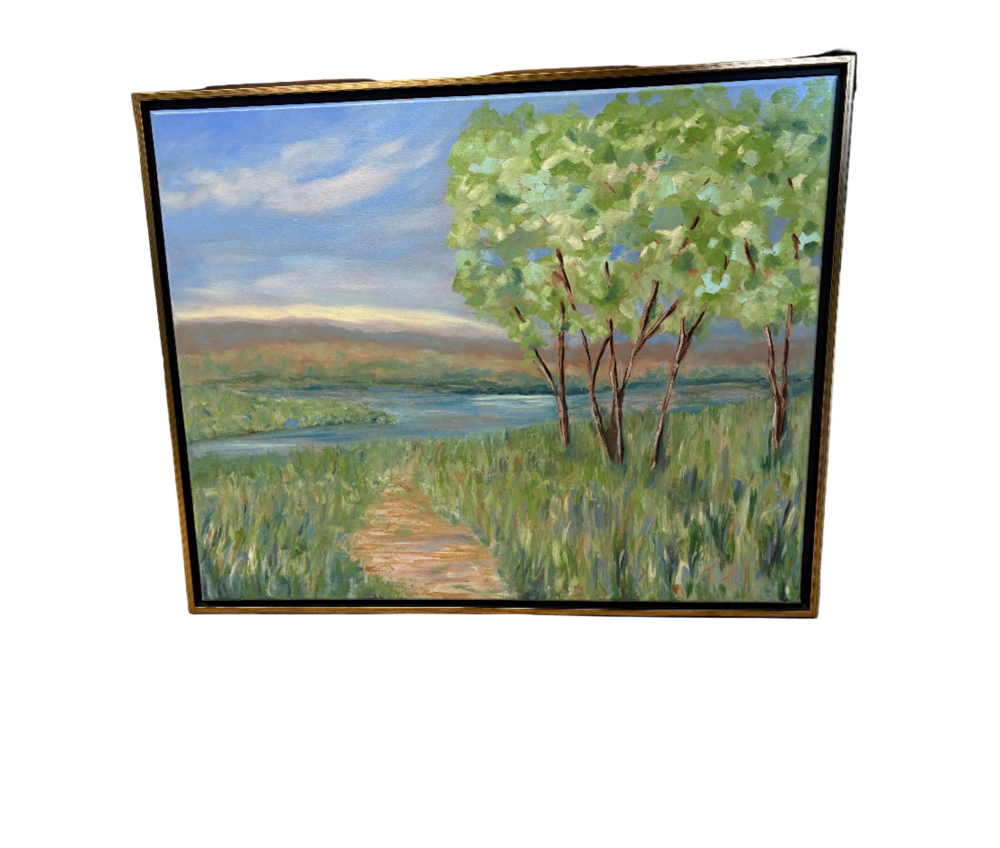 'Tide and Timber' Original Framed Painting by Terri Hall