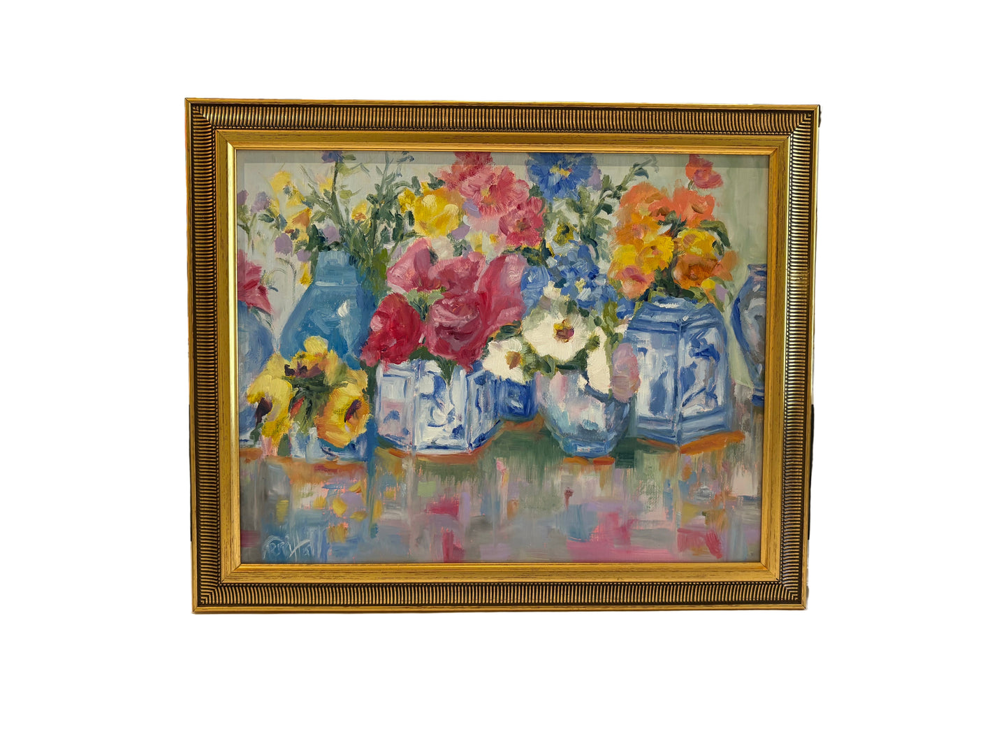 'Blue in Bloom' Original Painting by Terri Hall