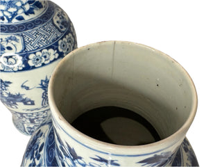 Antique Blue and White Porcelain Vases