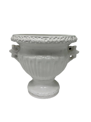 Vintage Blanc De Chine Handled Urn