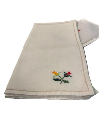 Vintage Bridge Tablecloth and Napkin Set