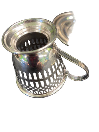 Set of 6 Sterling Demitasse Cups & Saucers