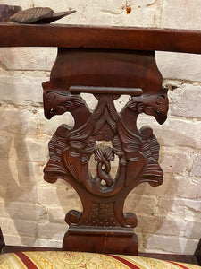 Vintage Victorian Style Carved Corner Chair