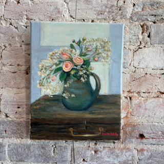 'Flowers in a Pitcher' Original Painting by Diana Kelly
