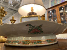 Load image into Gallery viewer, Antique Rose Medallion Footed Platter
