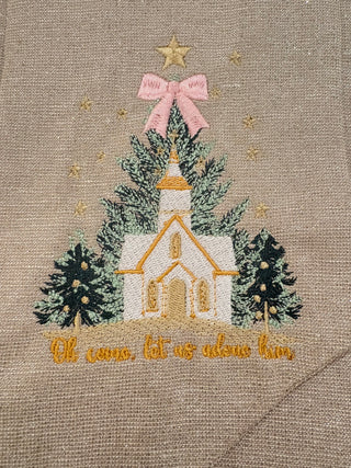 Monogrammed Christmas Sashes