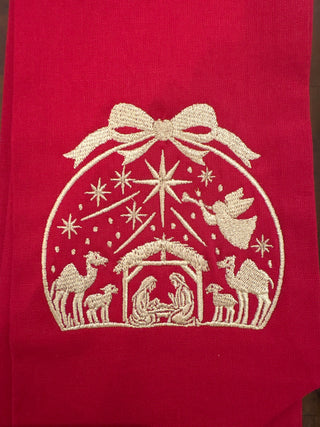Monogrammed Christmas Sashes