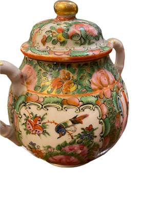 Chinese Export Rose Medallion Sugar Bowl