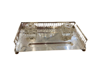 English Silver-plate Ink Well