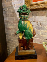 Load image into Gallery viewer, Large Antique Green Foo Dog
