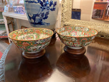 Load image into Gallery viewer, Pair of Rose Medallion Bowls
