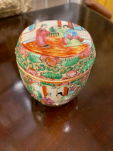 Load image into Gallery viewer, Rose Medallion Covered Jar
