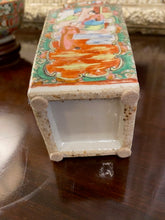 Load image into Gallery viewer, Antique Square Rose Medallion Vase
