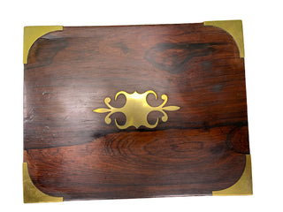Antique campaign box/ jewelry box