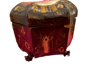 Antique Chinese Lacquer Tea Caddy