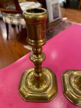 Load image into Gallery viewer, Queen Anne Brass Candlestick
